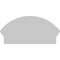 Ekena Millwork Segment Arch 4 Spoke Architectural Grade PVC Combination Pediment, 24"W x 12-7/8"H x 2-3/4"P PEDPC024X130SEG04 - alternate 5